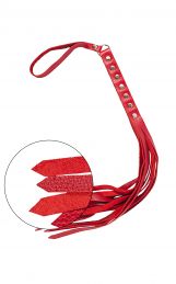 Флогер S&M Fancy Leather Floger, Red