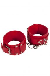Окови Leather Dominant Leg Cuffs, Red