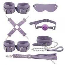 Набір для БДСМ ігор BDSM-NEW PVC Bondage Set, Violet