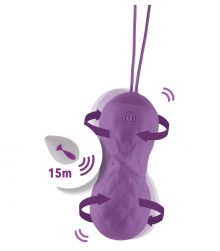 Виброяйцо Remote Controlled Motion Love Balls Twisty, Purple